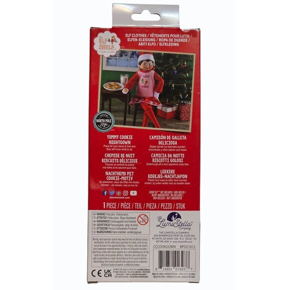 Elf Christmas Outfit The Elf on the Shelf Yummy Cookie Nightgown Outfit NEW - Picture 2 of 5